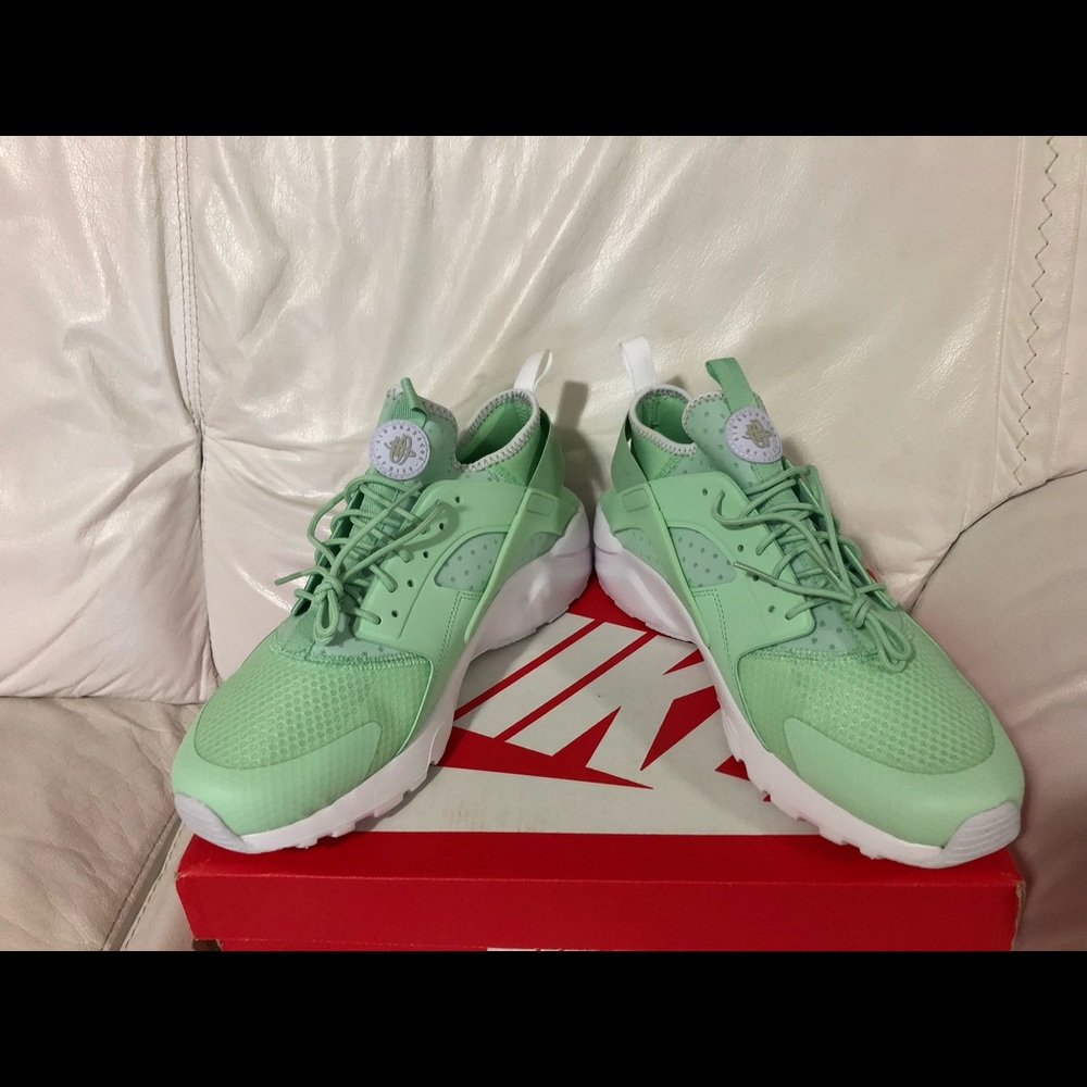 Nike Air Huarache Run Ultra Mint Grey White New - Picture 4 of 8